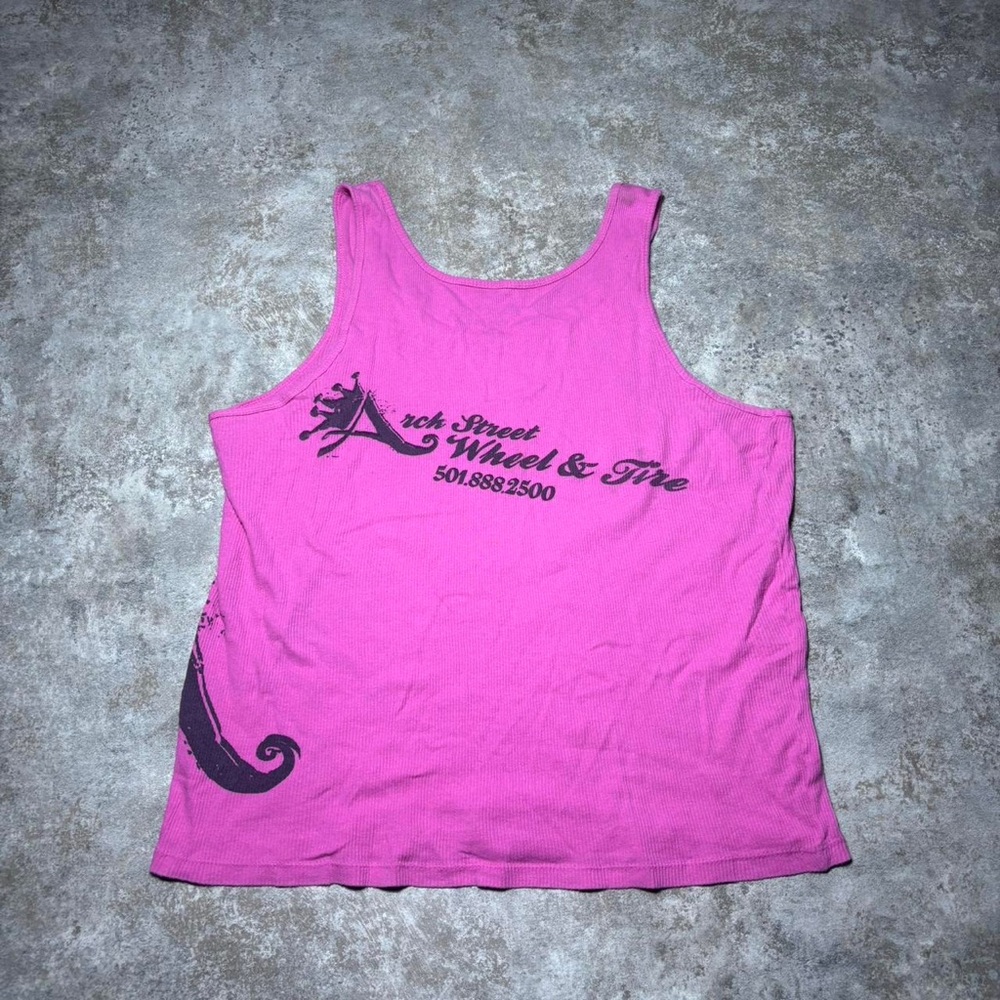 Pink Graphic Tank Top